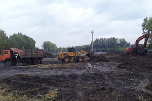В сквере стадиона «Грамотеинский» приступили к подготовительным работам в рамках проведения капитального ремонта