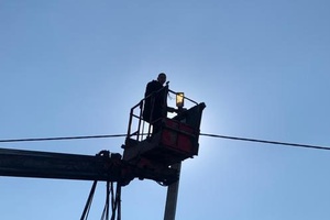 На прошлой неделе восстановление уличного освещения затронуло все территории города