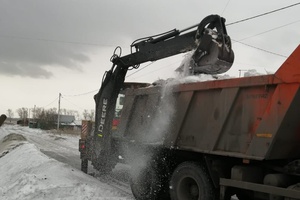 С начала года коммунальщики вывезли порядка 60 тысяч кубометров снега