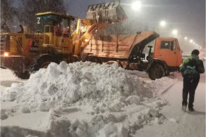 С начала года подрядные организации вывезли 18,6 тысяч кубометров снега с автомобильных дорог города