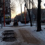 Сегодня ночью температура воздуха резко понизилась, что повлекло за собой образование гололедицы